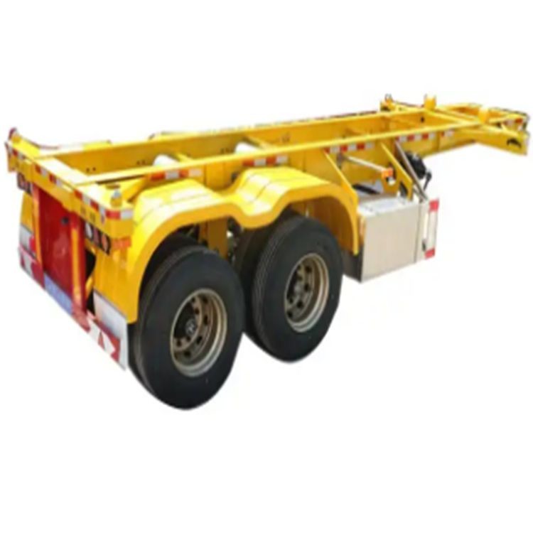 HOWO 20 40 FT Skeletal Container Chassis Semi Trailer 50ton High Load ...