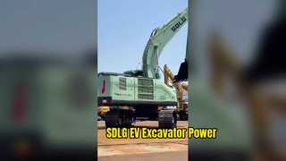 SDLG EV electric excavator